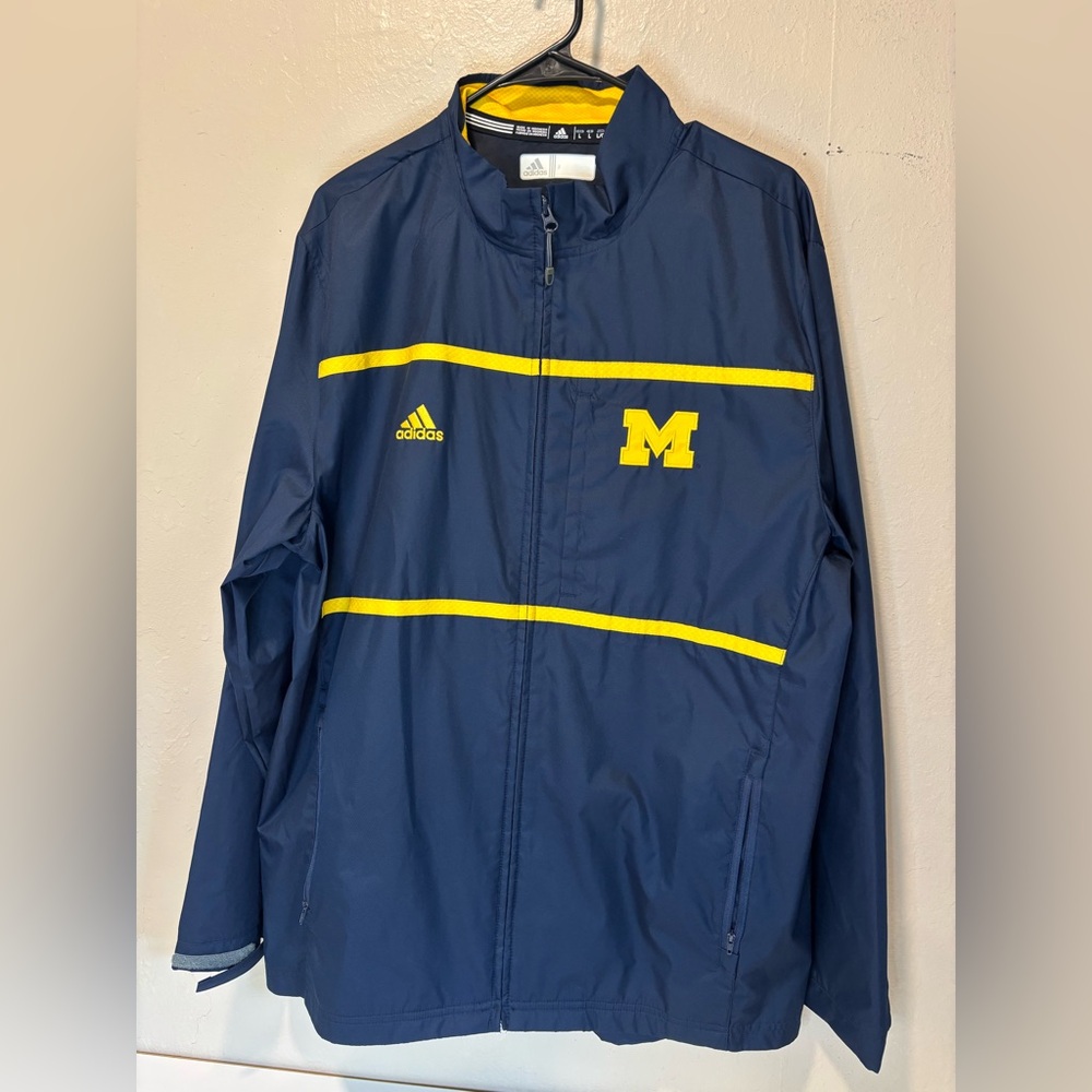 University of Michigan Adidas zip up jacket
